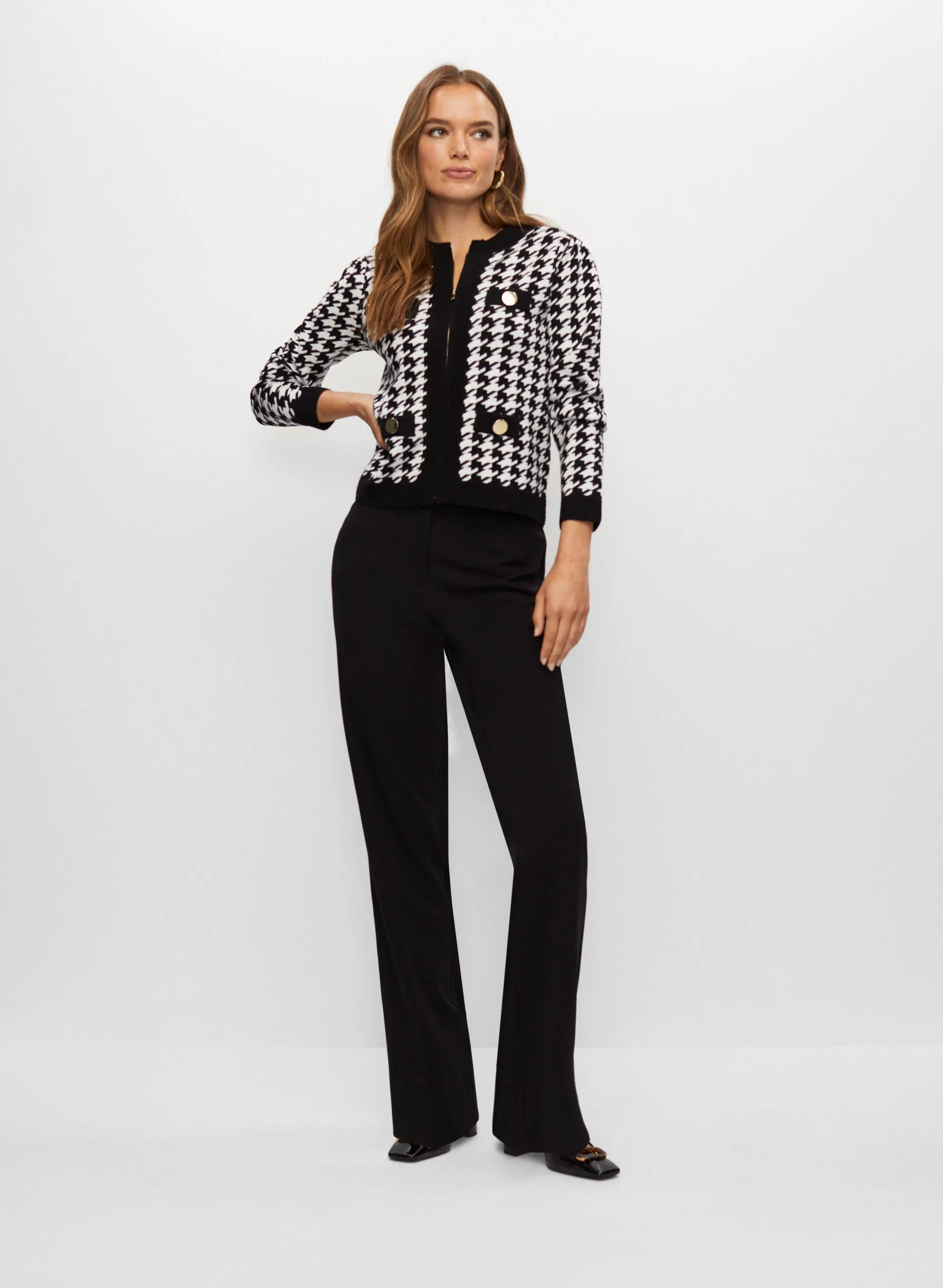 Herringbone Motif Cardigan sold by Melanie Lyne product image thumbnail 3