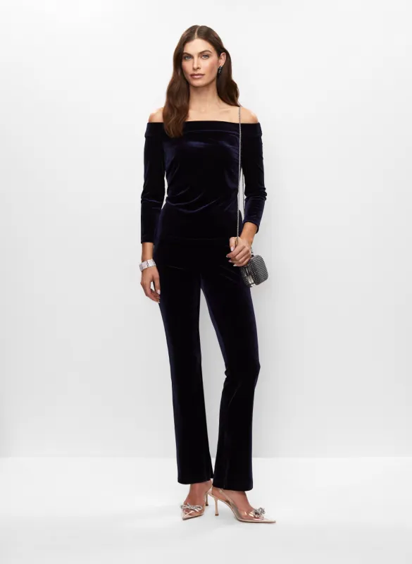Off-the-Shoulder Top & Velour Pants sold by Melanie Lyne