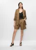 Linen-Blend Rolled Sleeve Blazer & Belted Shorts sold by Melanie Lyne
