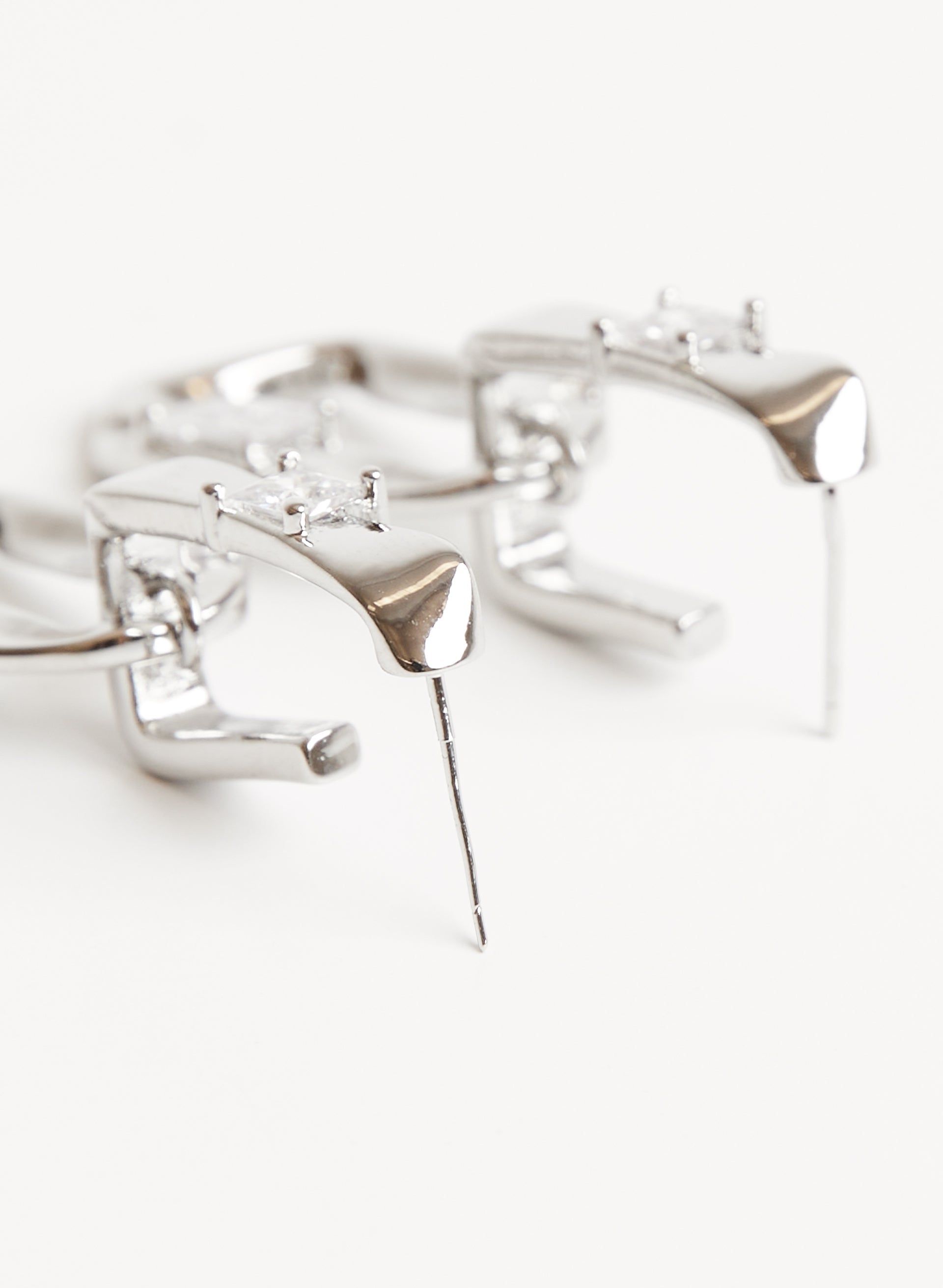 Open Crystal Detail Dangle Earrings sold by Melanie Lyne product image thumbnail 3