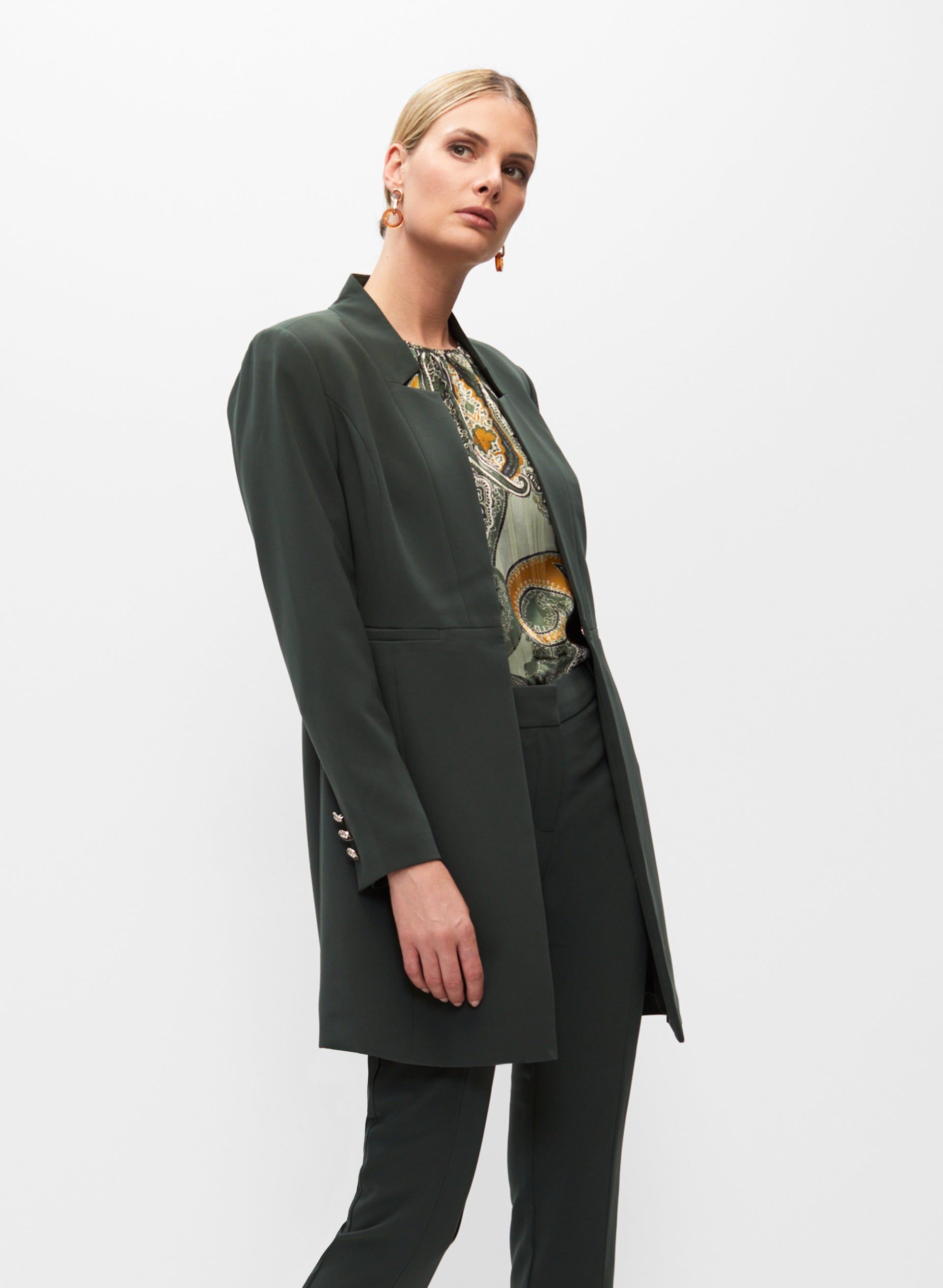 Inverted Notch Collar Redingote Jacket sold by Melanie Lyne