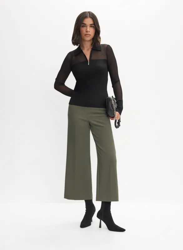 Zip-Up Sweater & Culotte Pants sold by Melanie Lyne