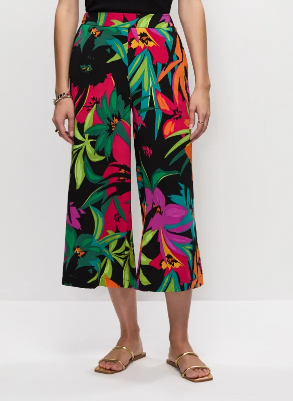 Joseph Ribkoff - Tropical Motif Pull-On Pants sold by Melanie Lyne