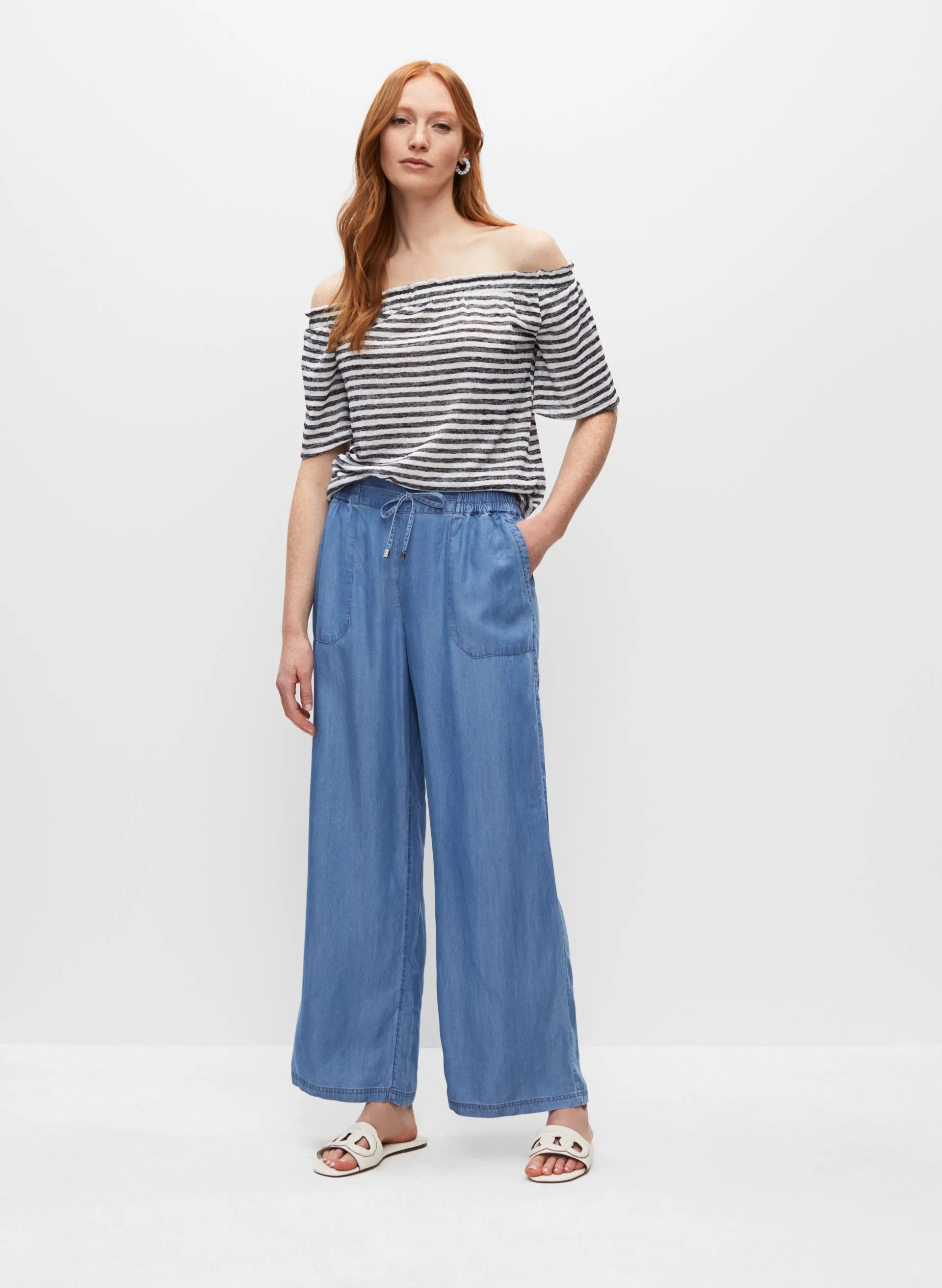 Wide Leg Tencel Pants sold by Melanie Lyne