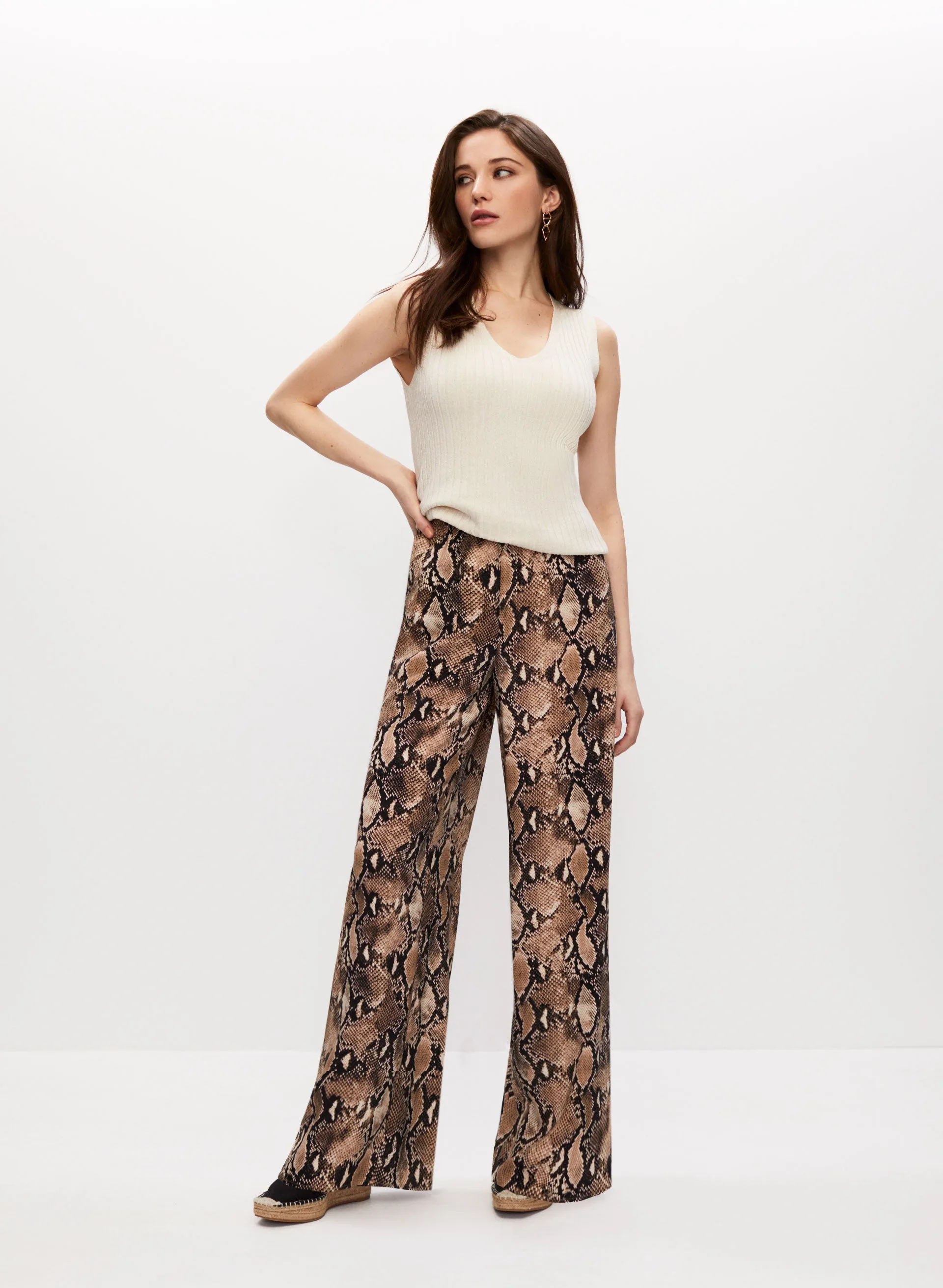 Snakeskin Print Pull-On Pants sold by Melanie Lyne product image thumbnail 3