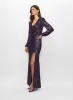 BA Nites - Long Sleeve Sequin Gown sold by Melanie Lyne