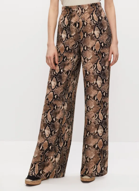 Snakeskin Print Pull-On Pants sold by Melanie Lyne