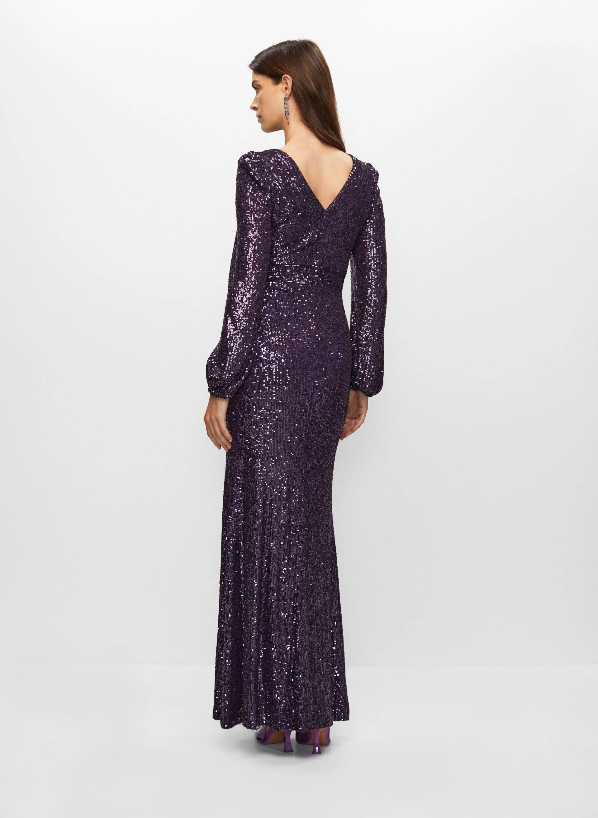 BA Nites - Long Sleeve Sequin Gown sold by Melanie Lyne product image thumbnail 4