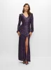BA Nites - Long Sleeve Sequin Gown sold by Melanie Lyne