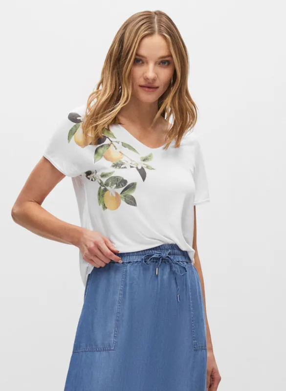 Lemon Print Top sold by Melanie Lyne