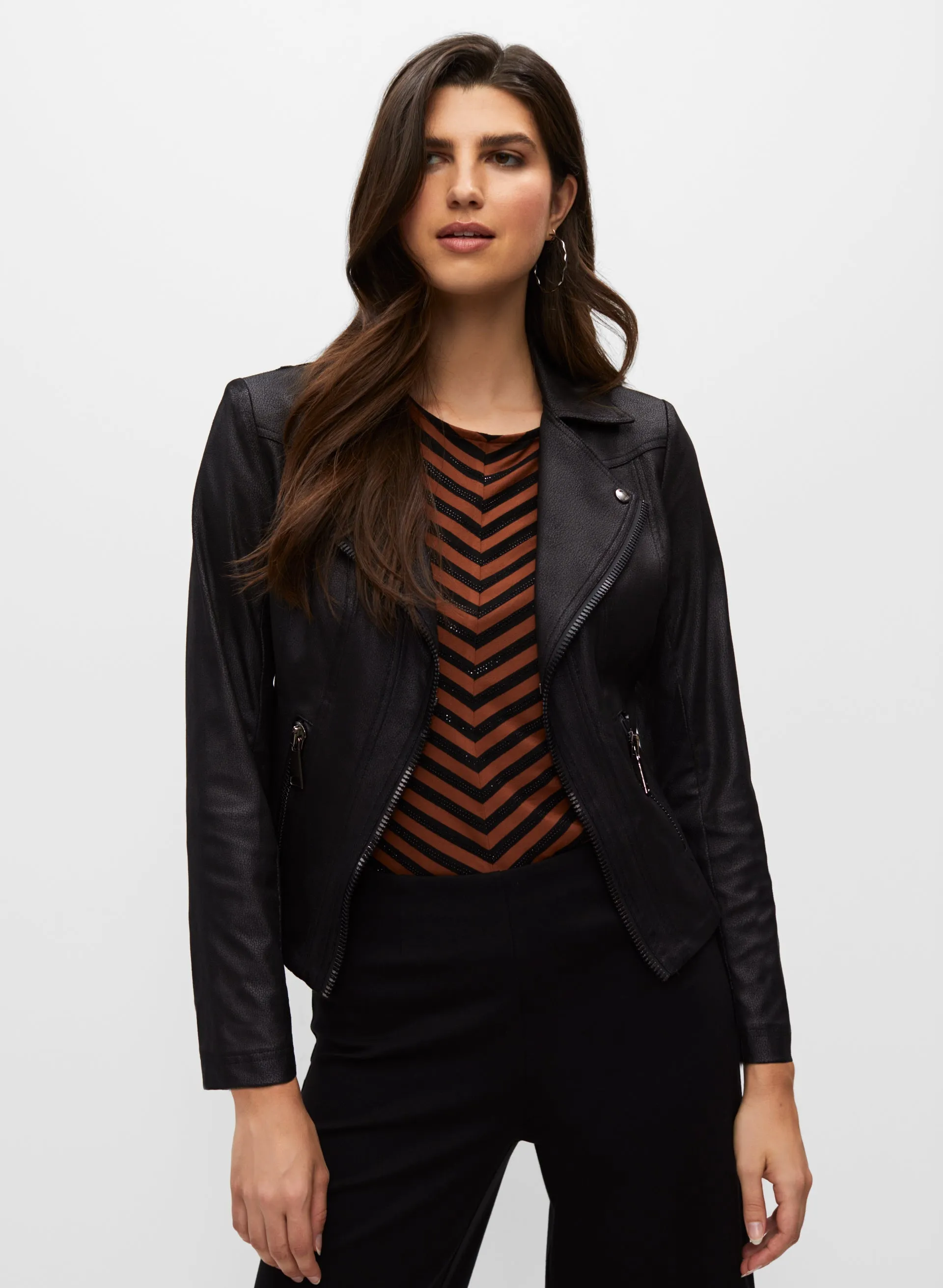 Vex - Bold Zipper Detail Jacket sold by Melanie Lyne