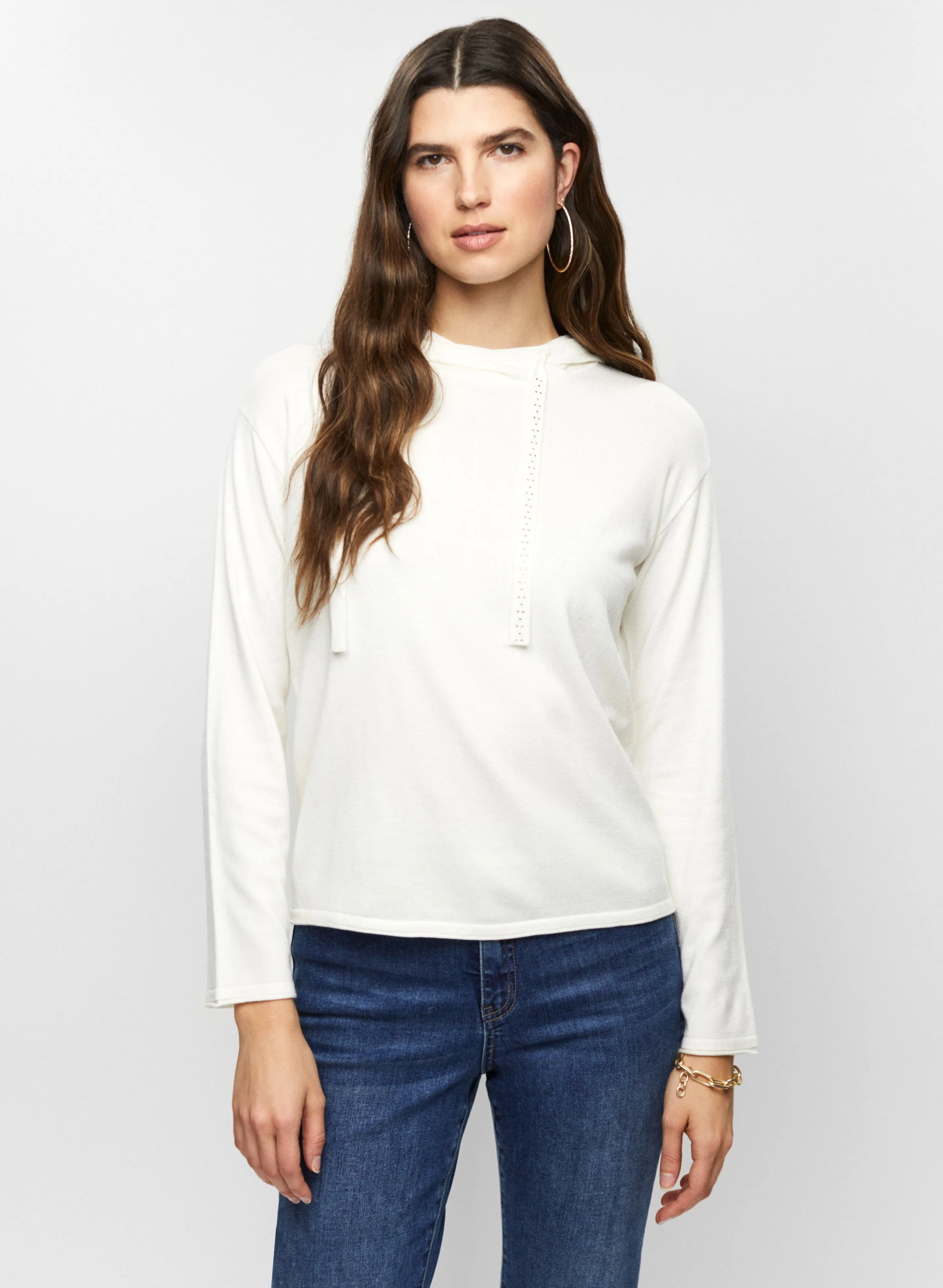 Rhinestone Drawstring Hoodie sold by Melanie Lyne product image thumbnail 5