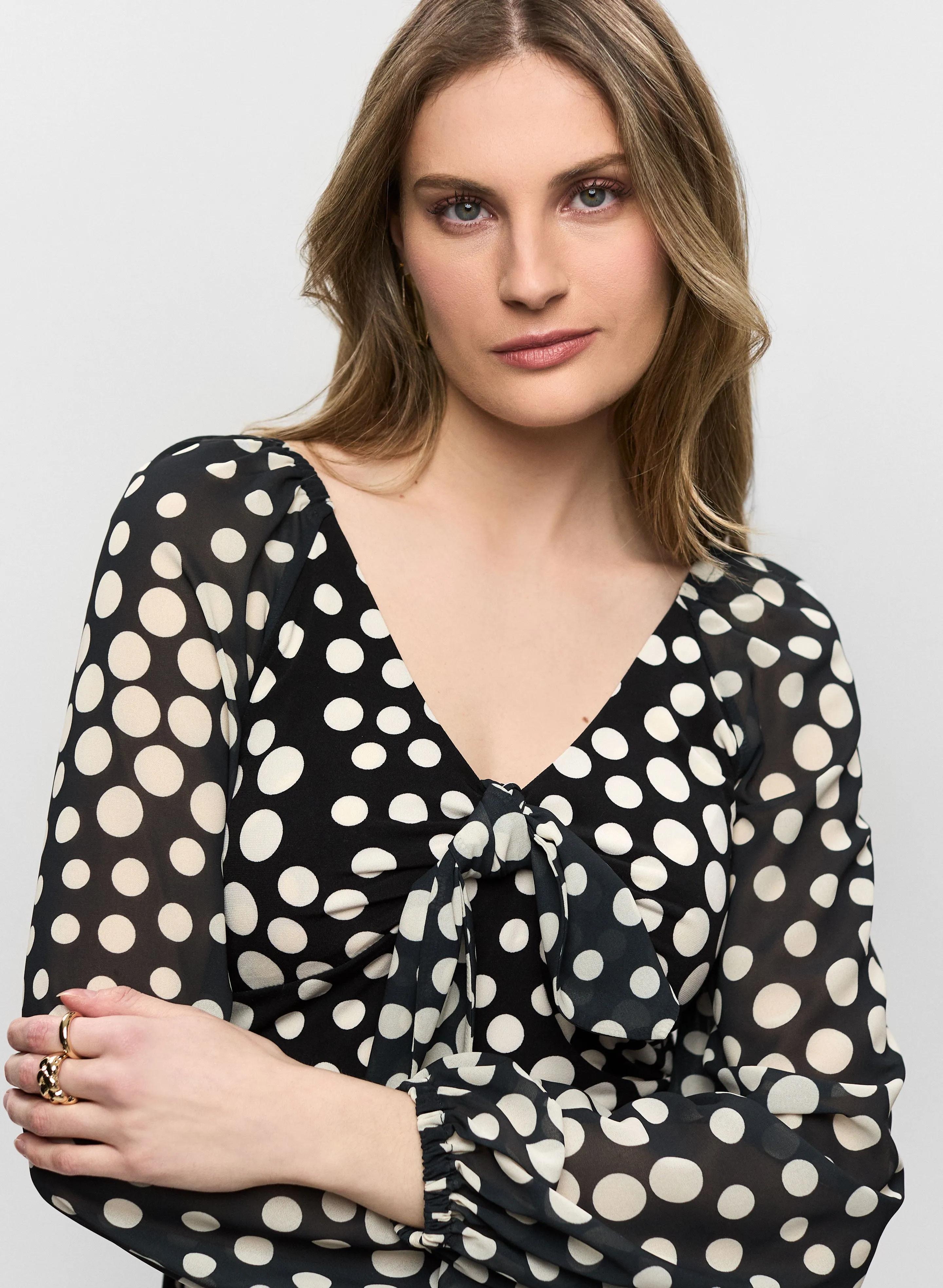 Polka Dot Chiffon Top sold by Melanie Lyne product image thumbnail 2