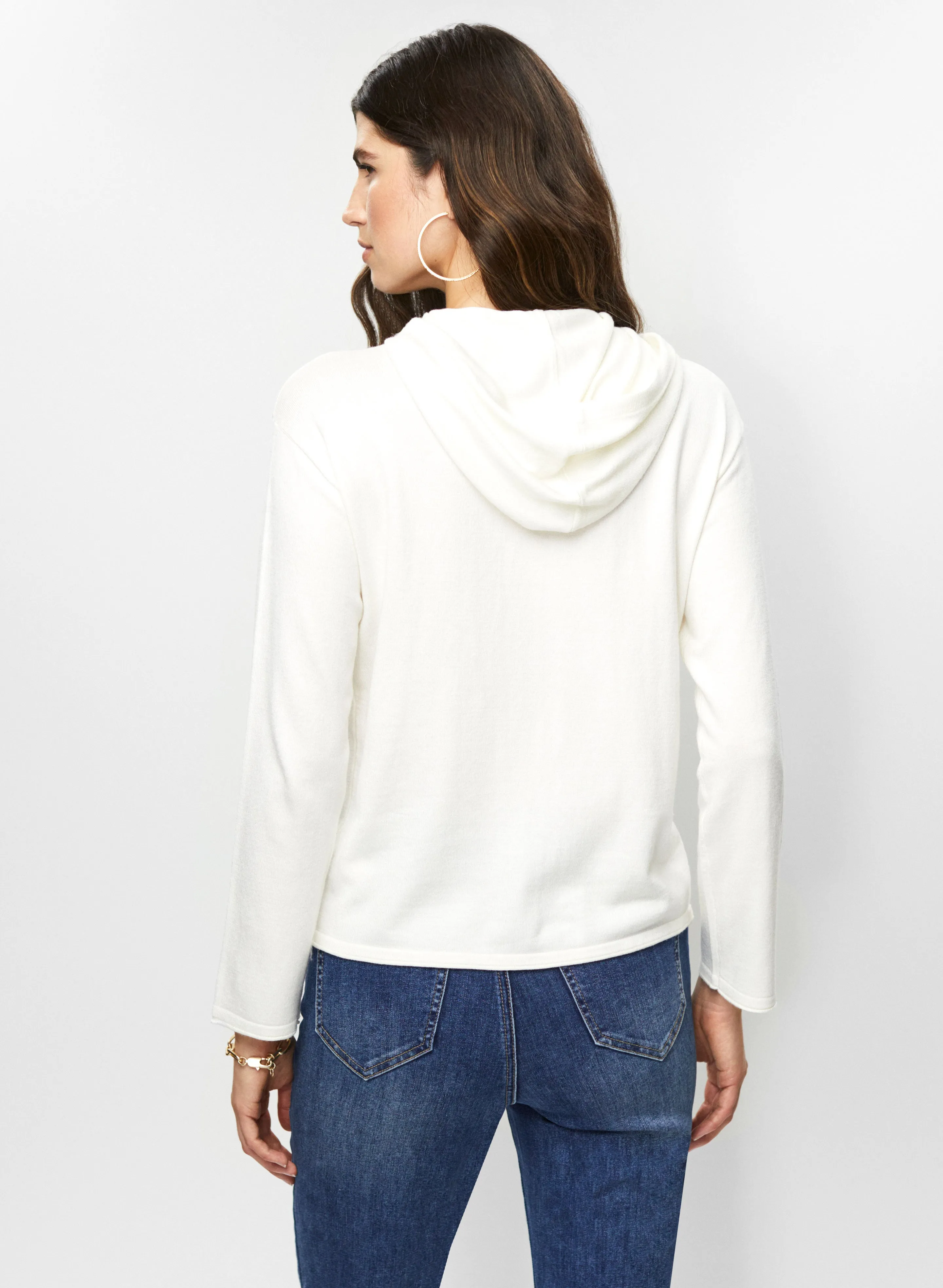 Rhinestone Drawstring Hoodie sold by Melanie Lyne product image thumbnail 4