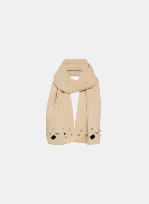 Ribbed Rhinestone Embellished Scarf sold by Melanie Lyne