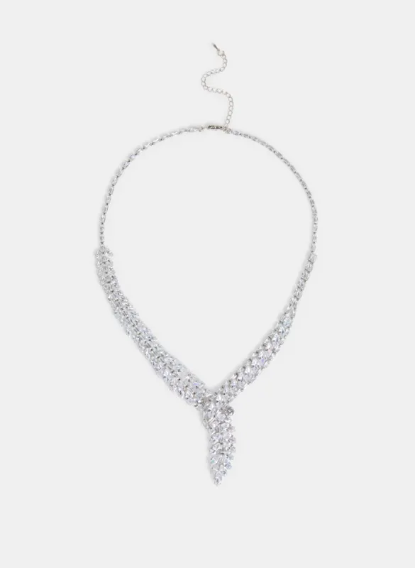 Asymmetric Cubic Zirconia Necklace sold by Melanie Lyne
