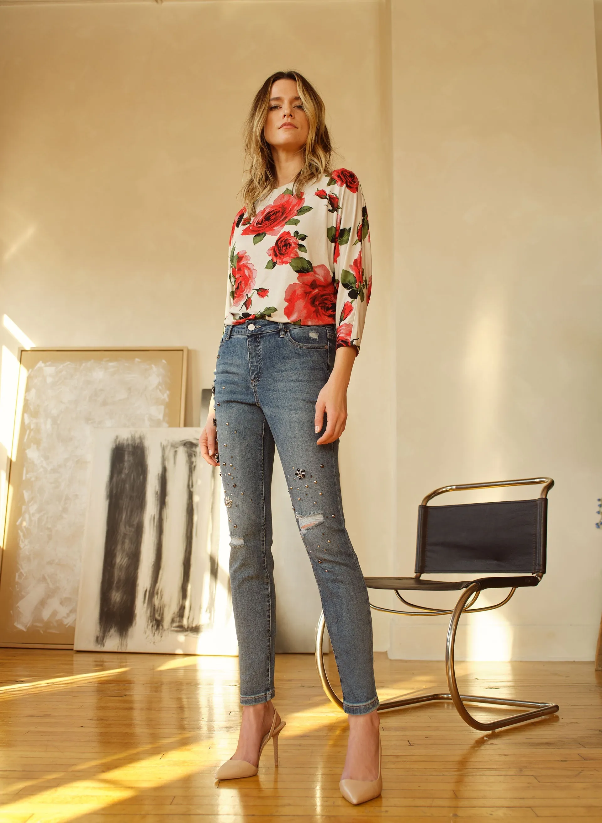 Embellished Slim Leg Jeans sold by Melanie Lyne product image thumbnail 3