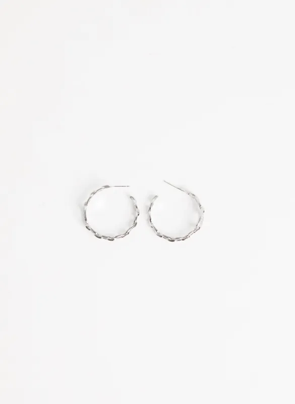 Chain Link Hoop Earrings sold by Melanie Lyne