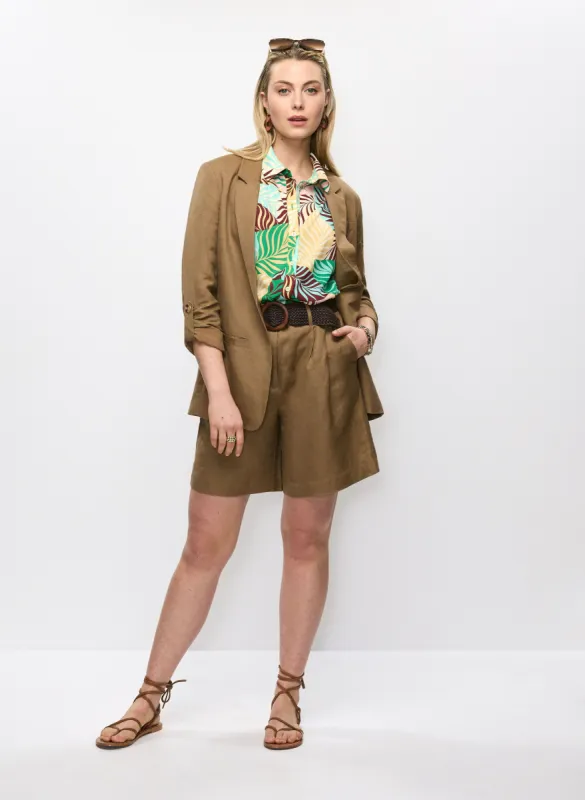 Roll-Up Sleeve Blazer & Linen Blend Shorts sold by Melanie Lyne