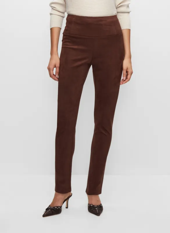 Faux Suede Pull-On Leggings sold by Melanie Lyne