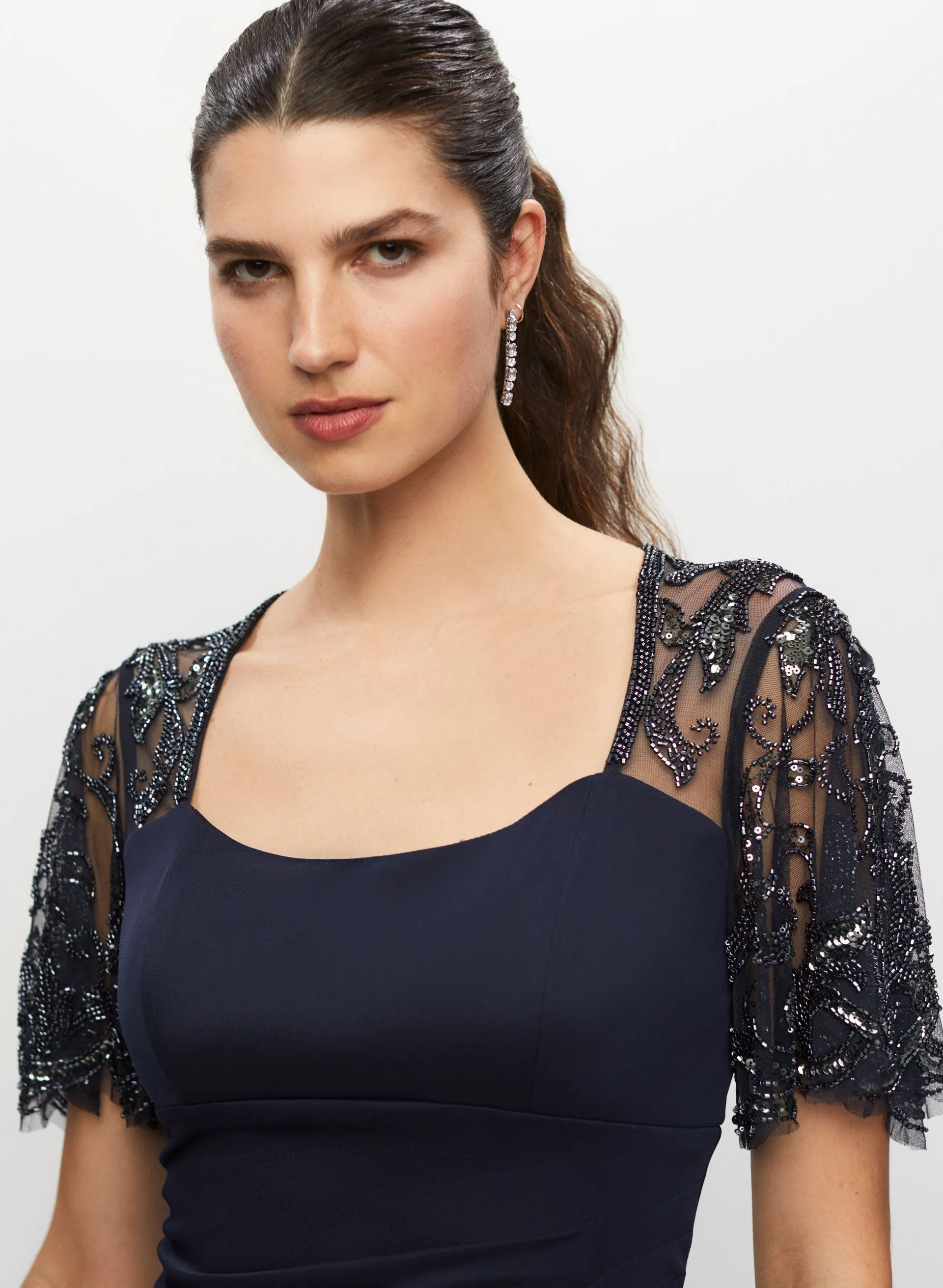 Embellished Draped Dress sold by Melanie Lyne product image thumbnail 3