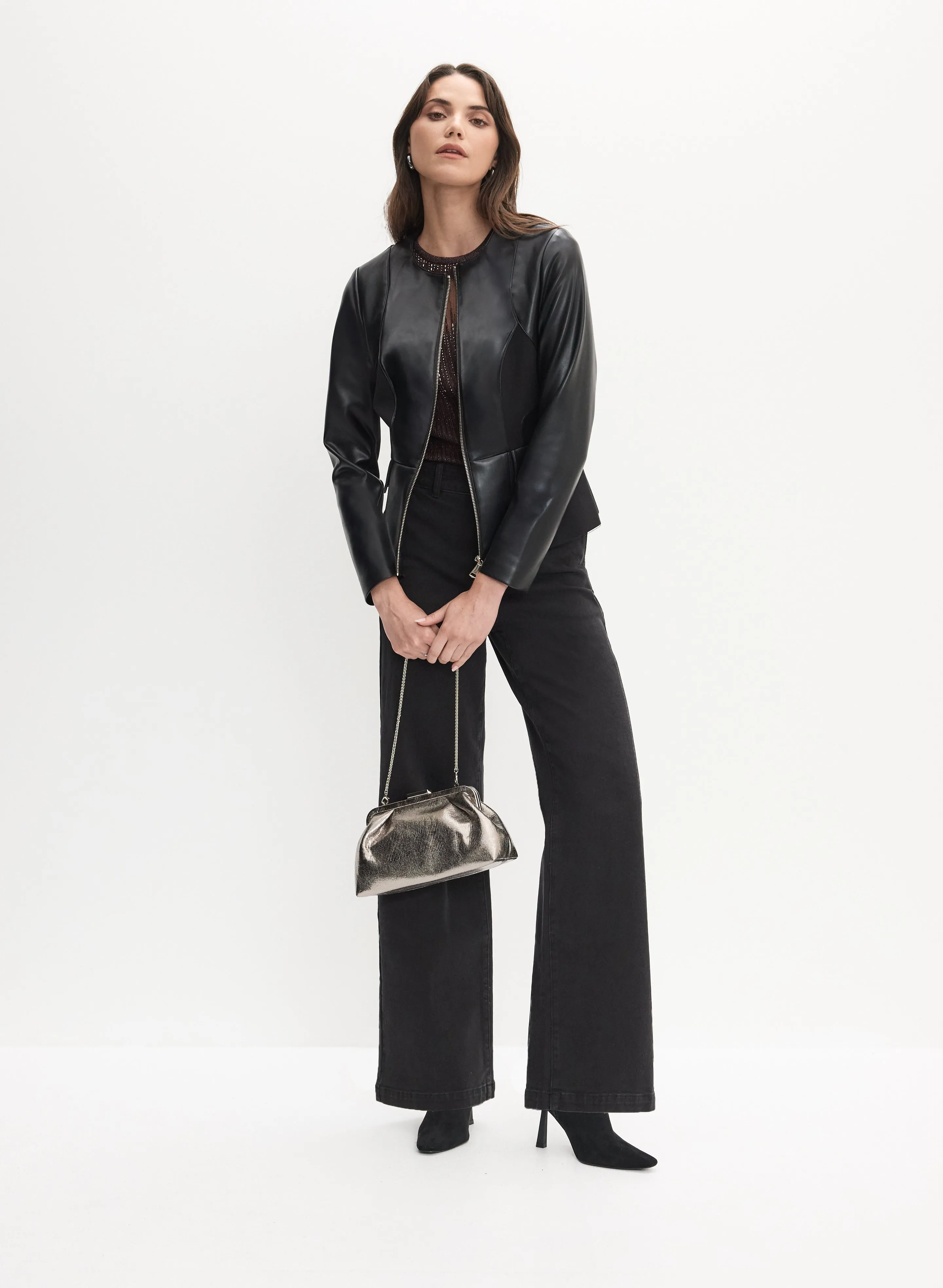 Rhinestone Sheer Detail Tank Top sold by Melanie Lyne product image thumbnail 4