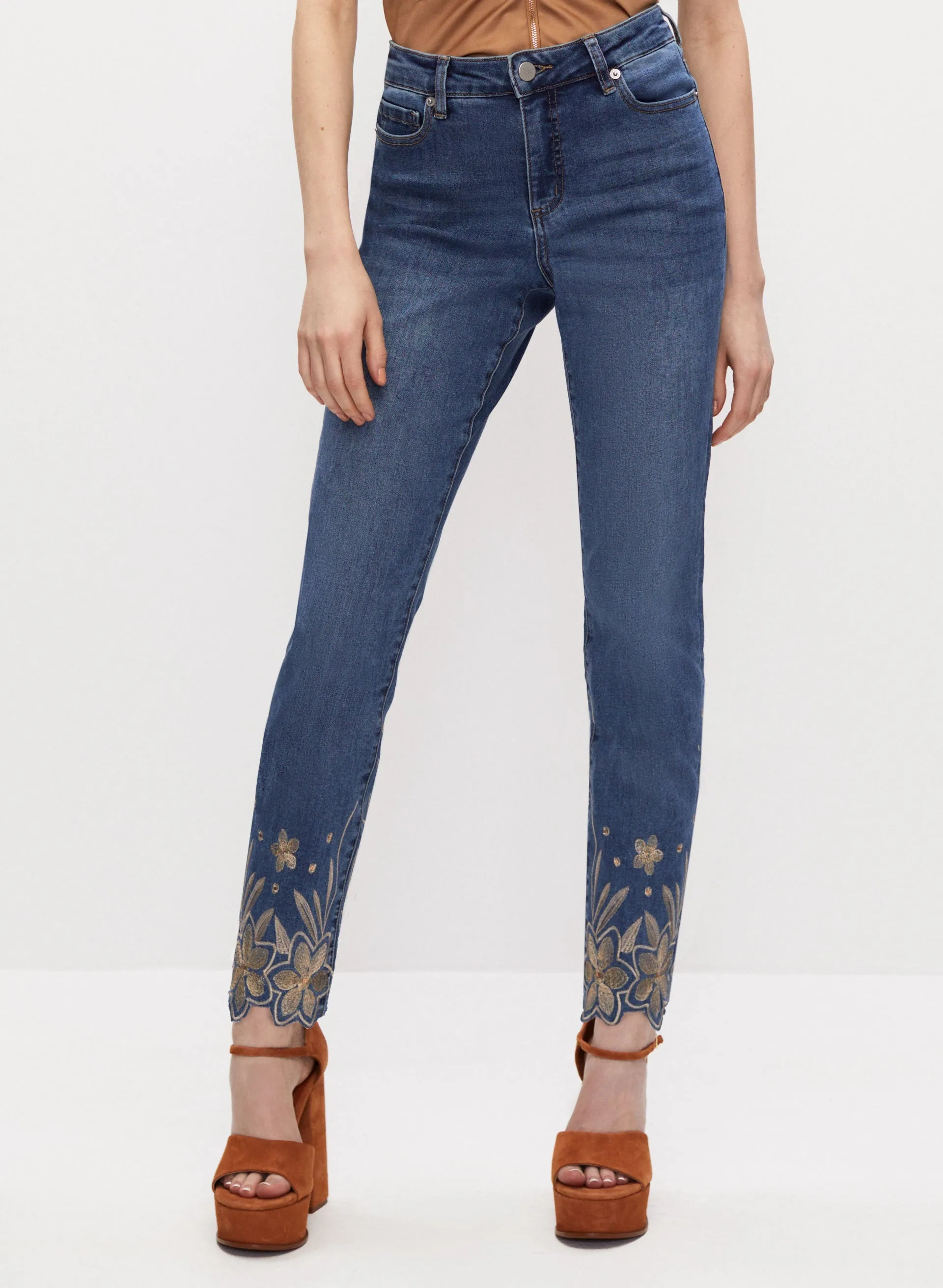 Embroidered Detail Jeans sold by Melanie Lyne