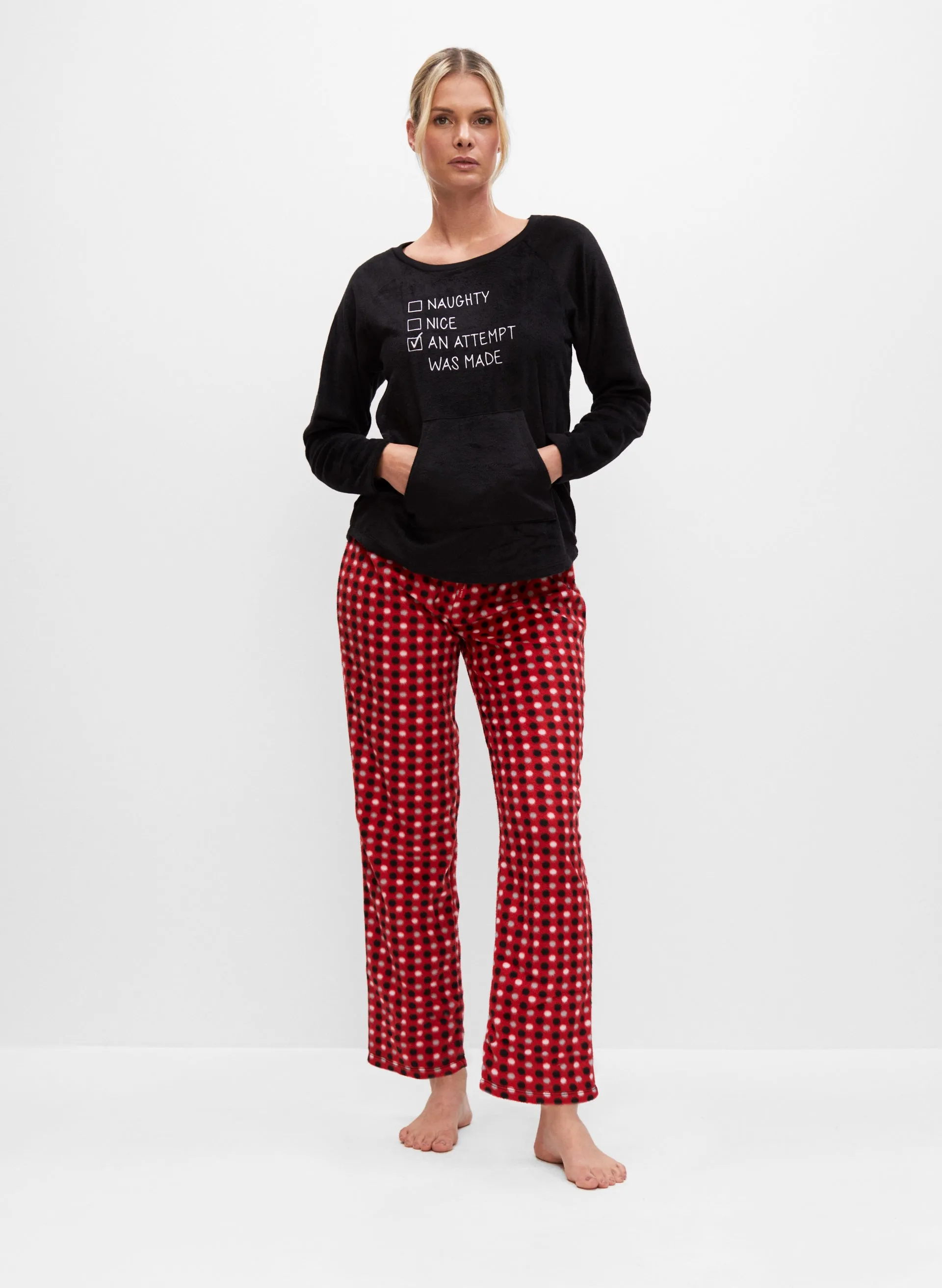 Text Print Pyjama Set sold by Melanie Lyne