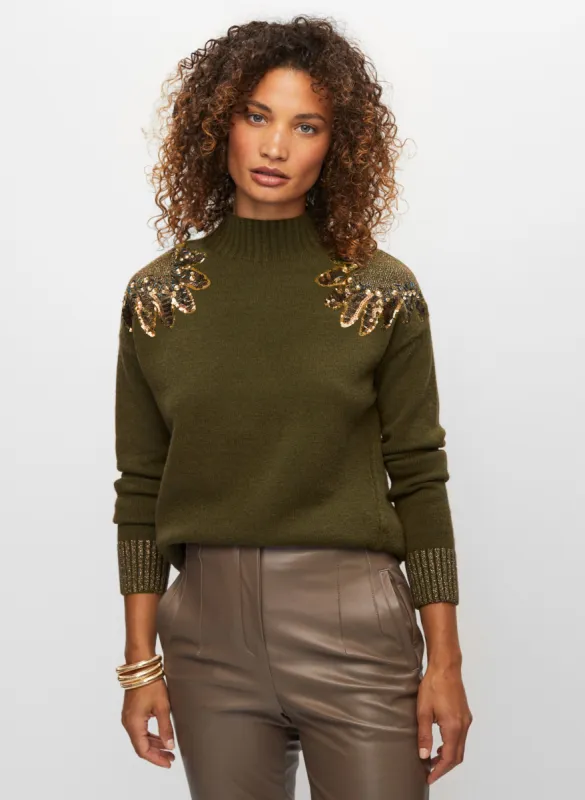 Sequin Motif Sweater sold by Melanie Lyne