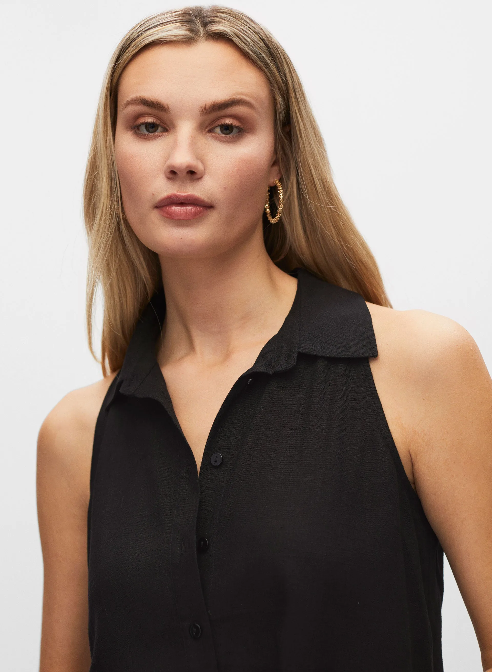 Crochet Back Sleeveless Blouse sold by Melanie Lyne product image thumbnail 2