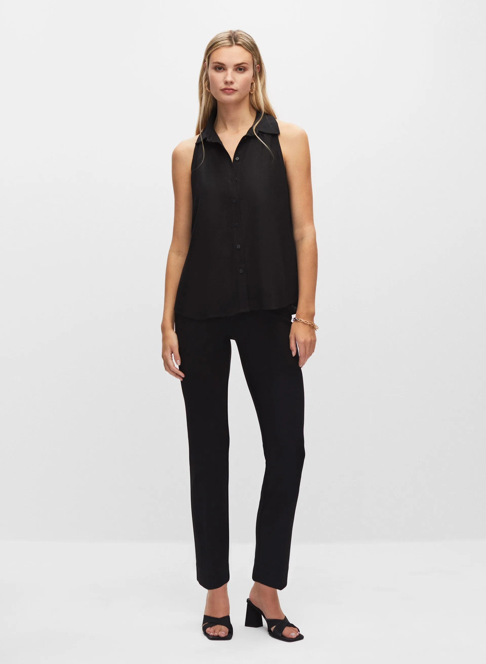 Crochet Back Sleeveless Blouse sold by Melanie Lyne product image thumbnail 3