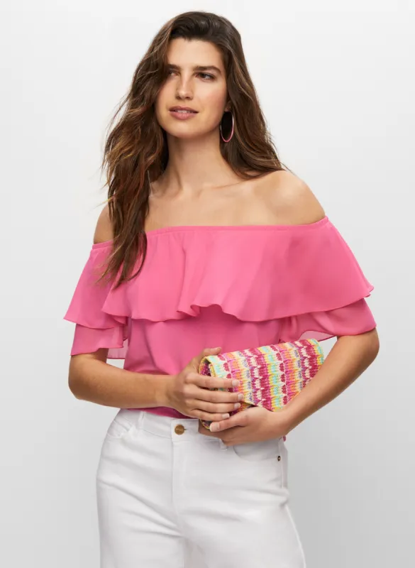 Off-the-Shoulder Ruffled Top sold by Melanie Lyne