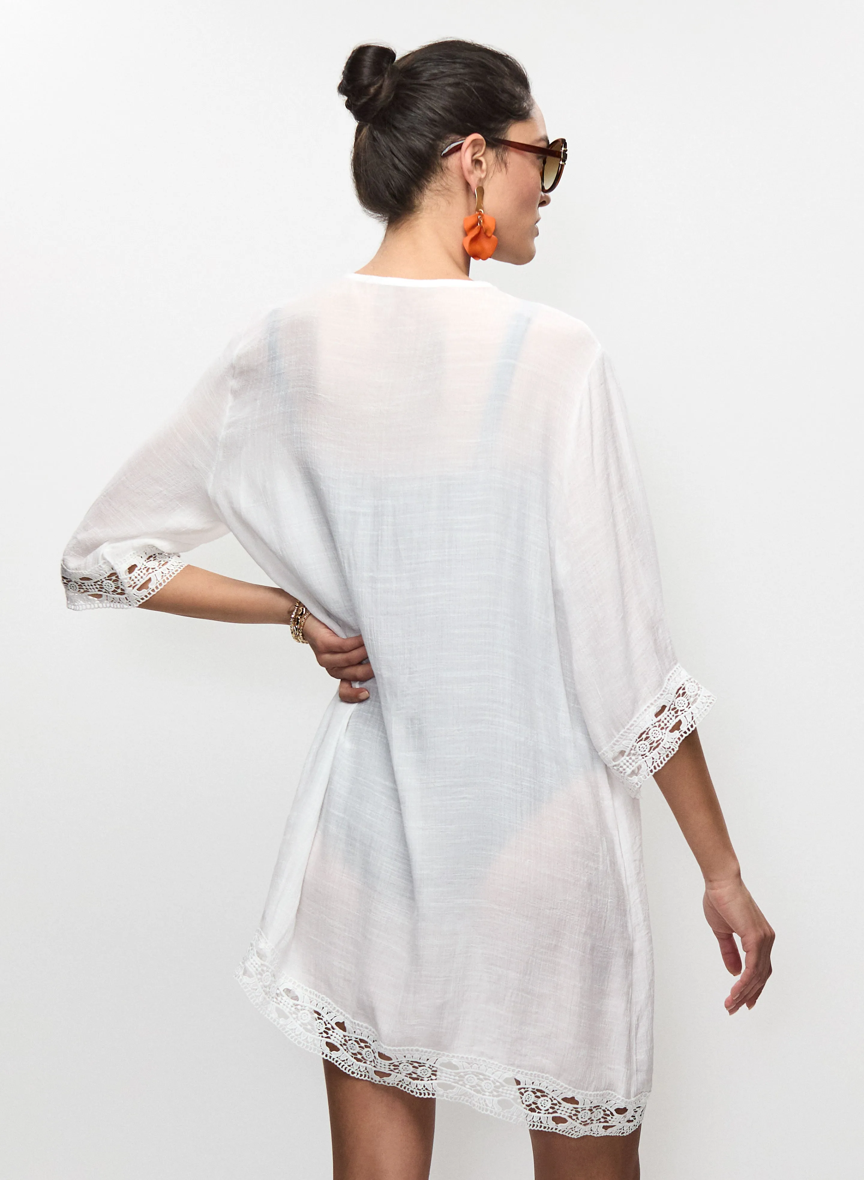 Crochet Lace Cover-Up sold by Melanie Lyne product image thumbnail 4