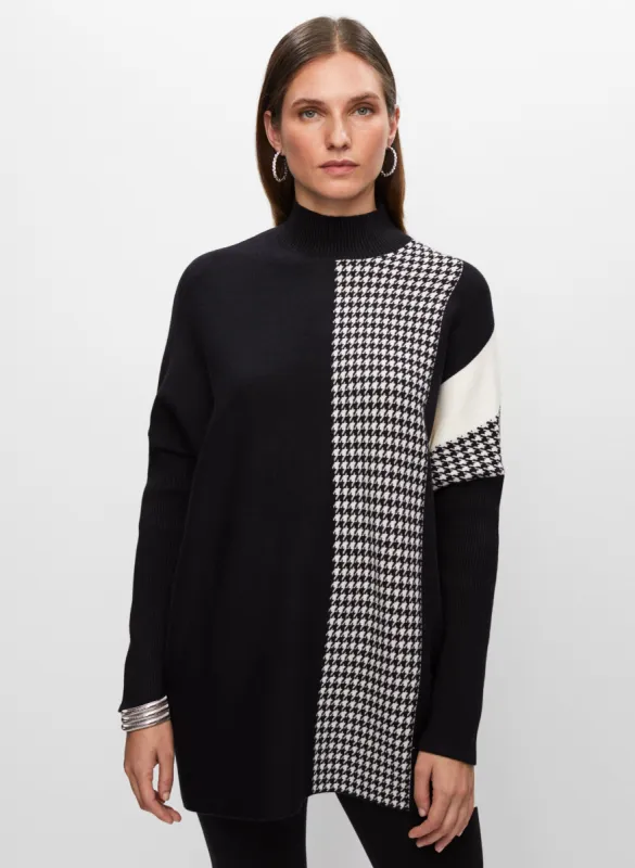 Frank Lyman - Houndstooth Motif Sweater sold by Melanie Lyne