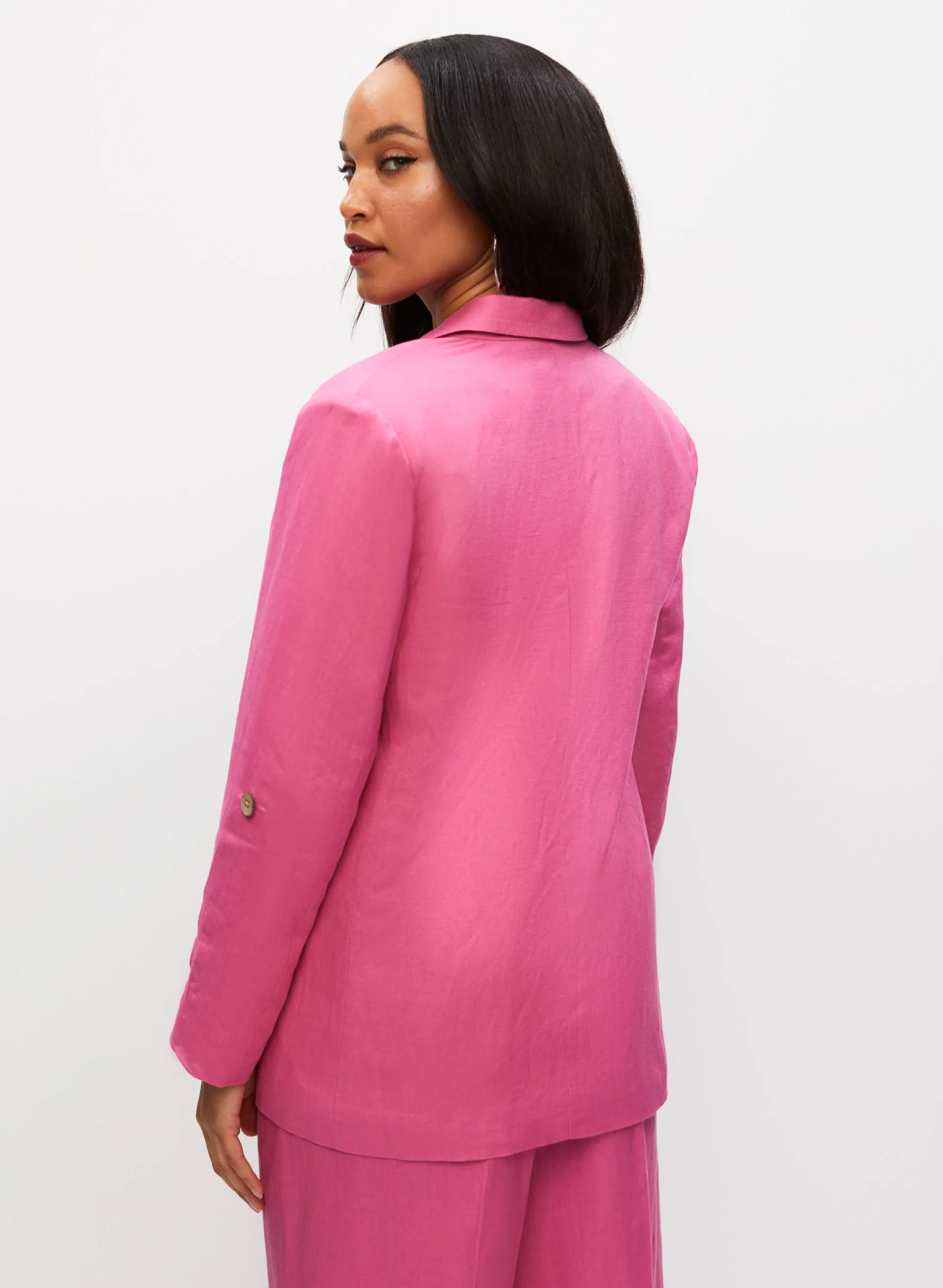 Open Front Linen Jacket sold by Melanie Lyne product image thumbnail 2