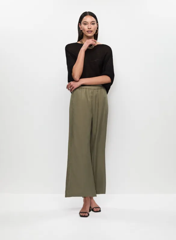 Dolman Sleeves Knit Top & Tencel Culotte Pants sold by Melanie Lyne