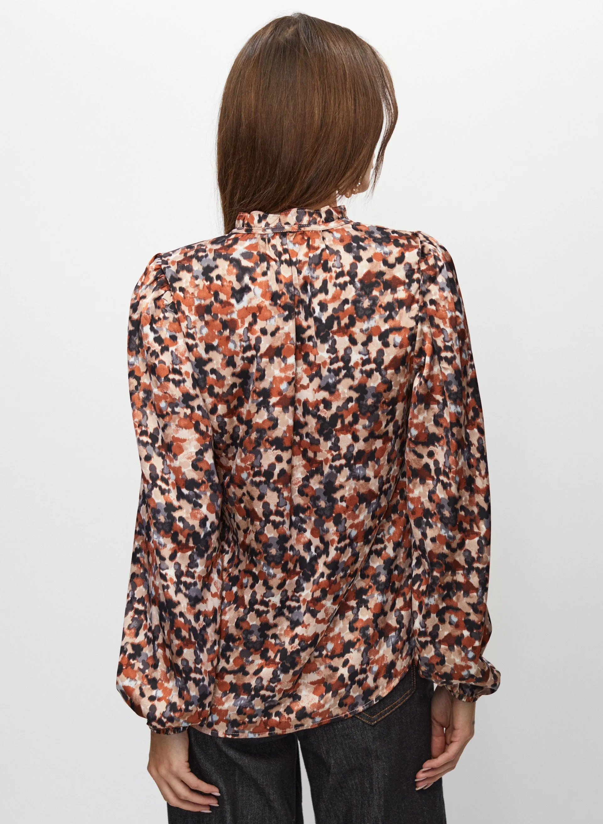 Leopard Print Satin Blouse sold by Melanie Lyne product image thumbnail 3