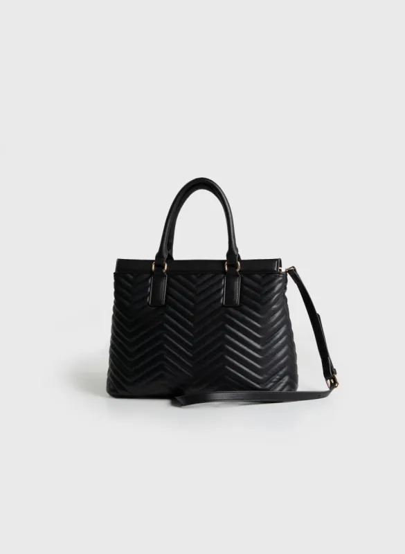 Quilted Vegan Handbag With Straps sold by Melanie Lyne