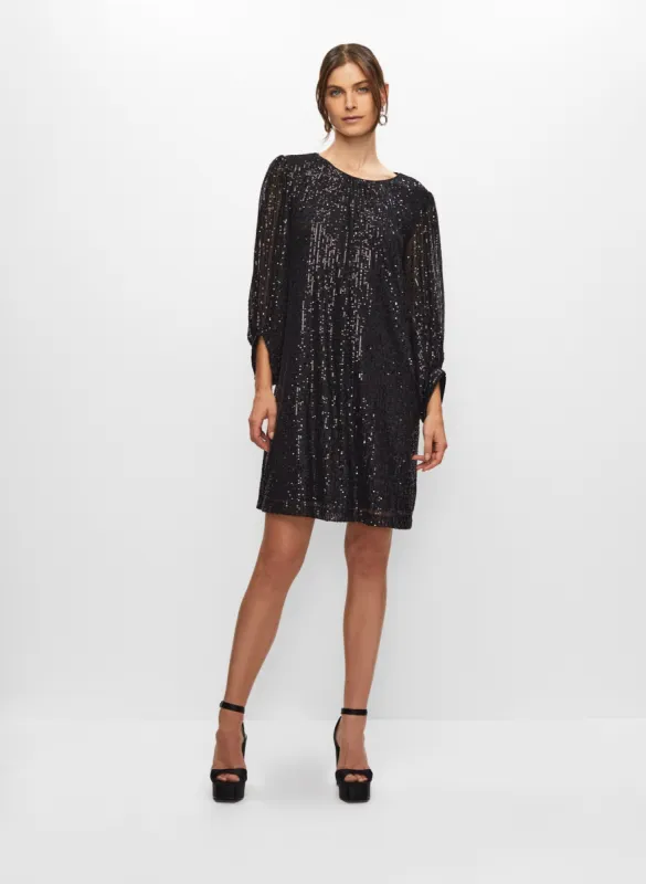 Bouffant Sleeve Sequin Dress sold by Melanie Lyne