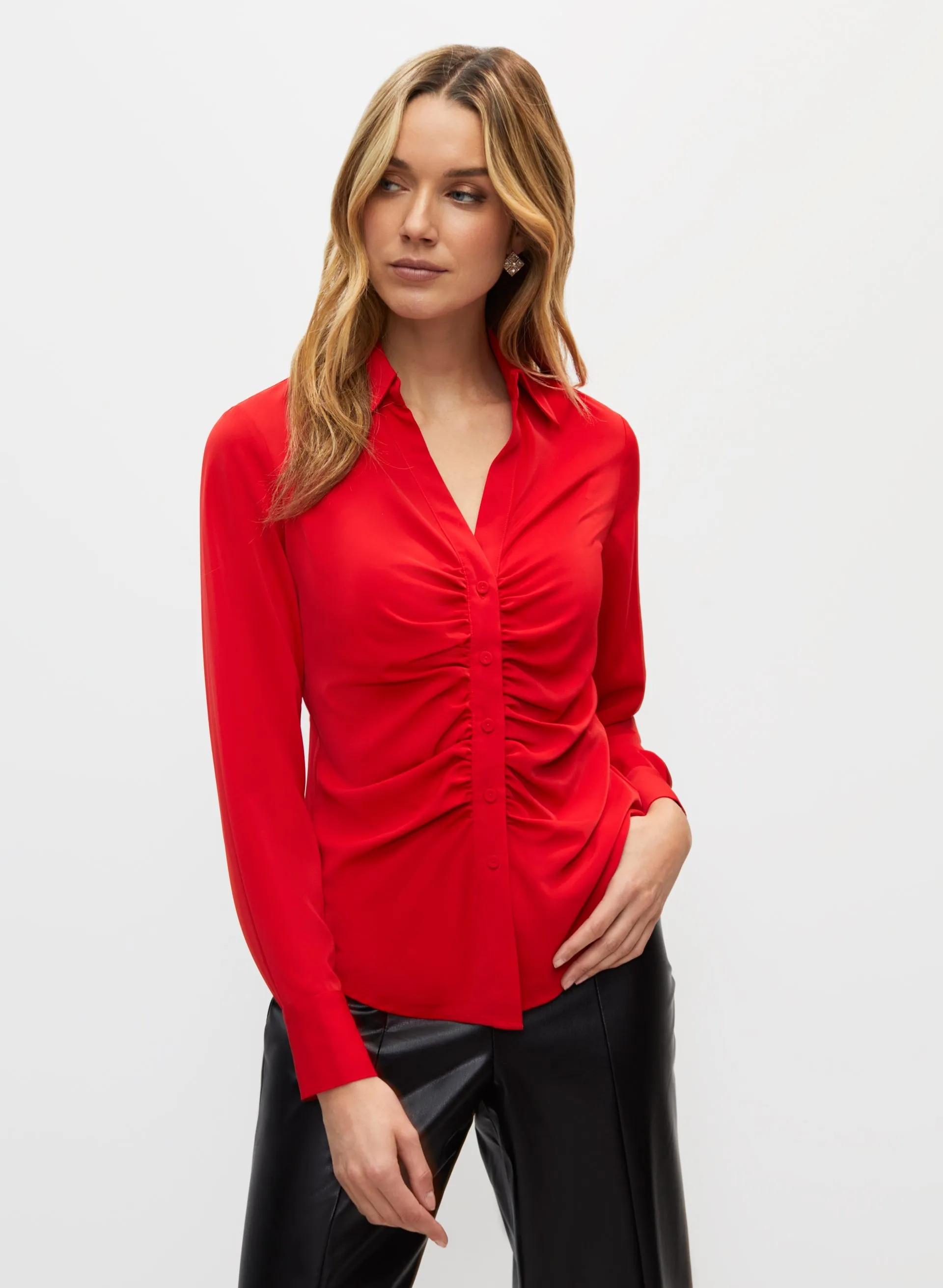 Ruched Satin Blouse sold by Melanie Lyne