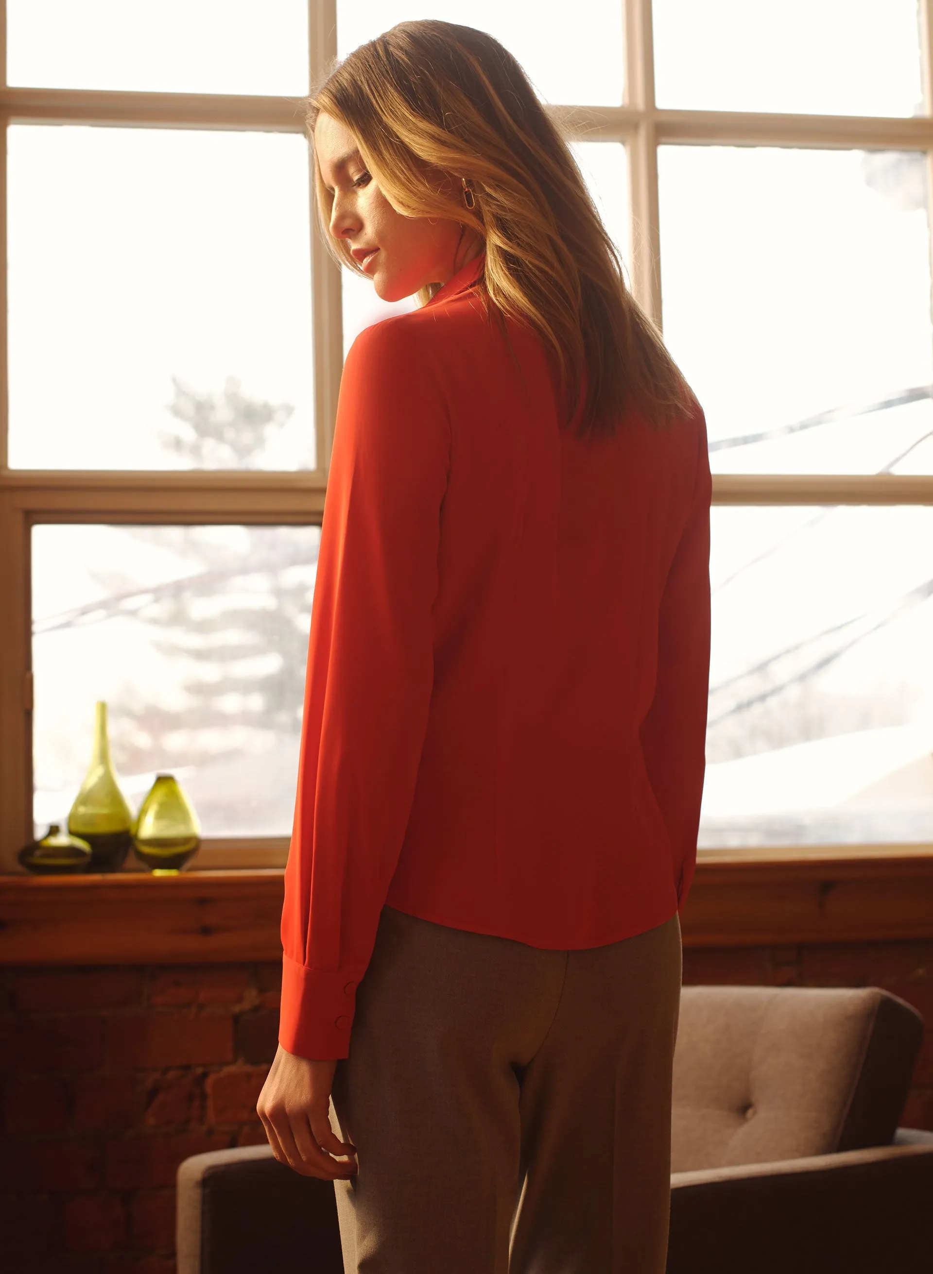 Ruched Satin Blouse sold by Melanie Lyne product image thumbnail 5