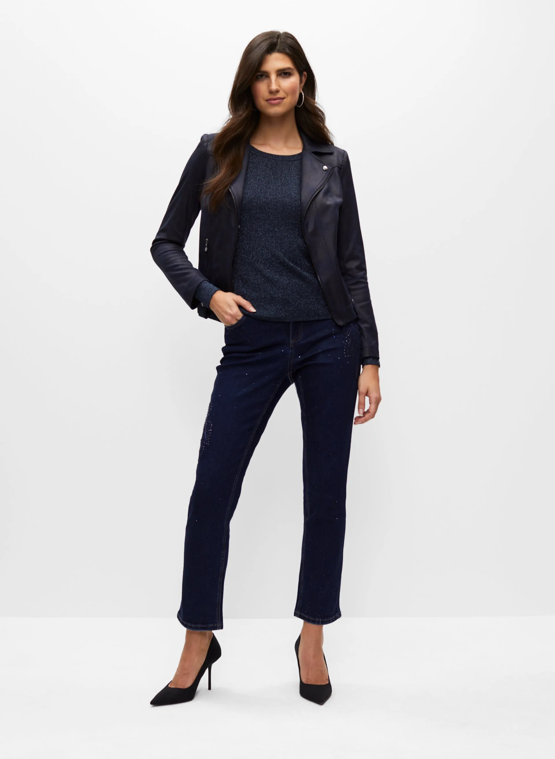 Metallic Puff Sleeve Sweater sold by Melanie Lyne product image thumbnail 3