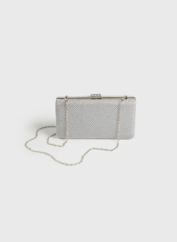 Crystal Embellished Box Clutch sold by Melanie Lyne