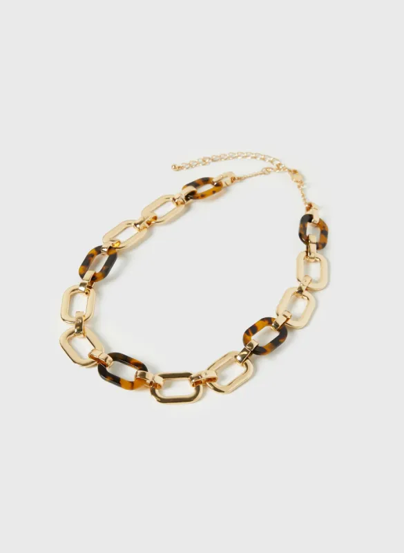 Resin & Chain Link Necklace sold by Melanie Lyne