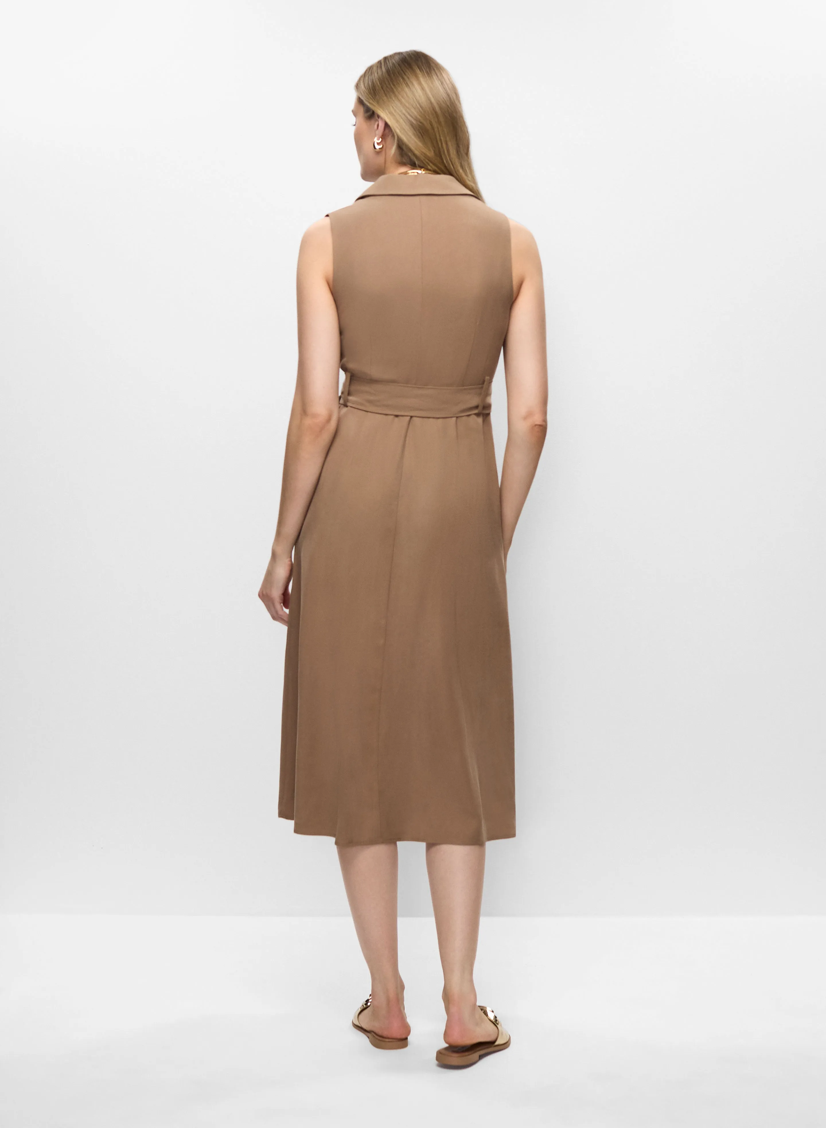 Belted Faux Wrap Dress sold by Melanie Lyne product image thumbnail 4