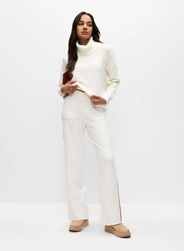 Contrast Stripe Knit Pull-On Pants sold by Melanie Lyne