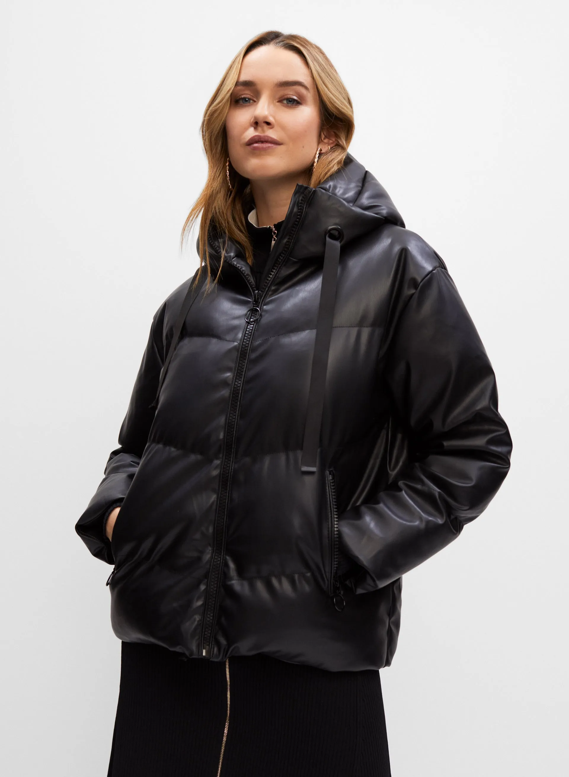 Quilted Vegan Leather Coat sold by Melanie Lyne