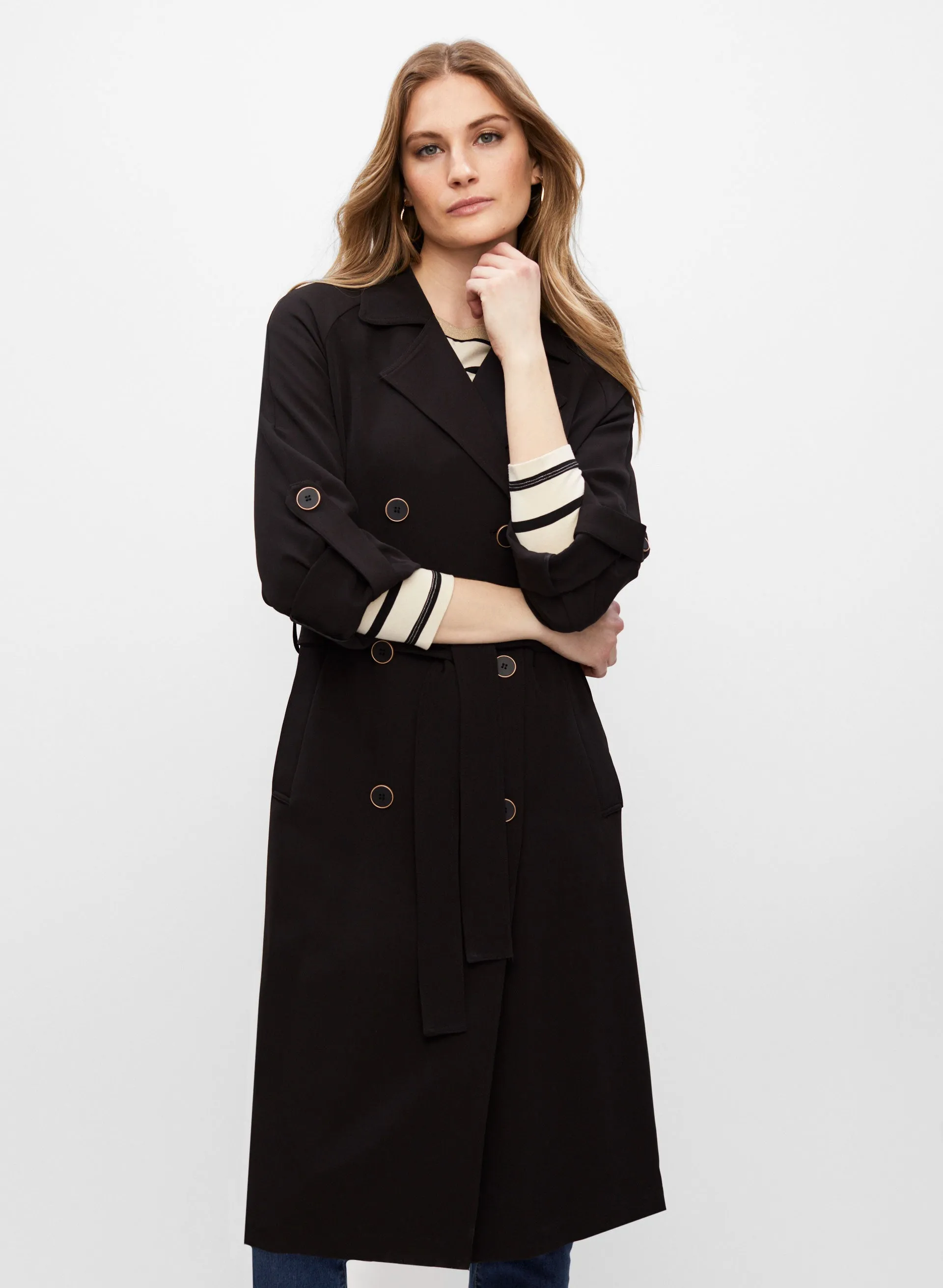 Double Breasted Trench Coat sold by Melanie Lyne product image thumbnail 5