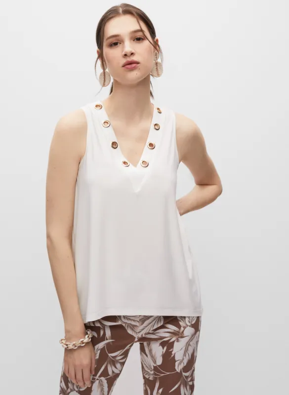 Eyelet Detail Sleeveless Top sold by Melanie Lyne