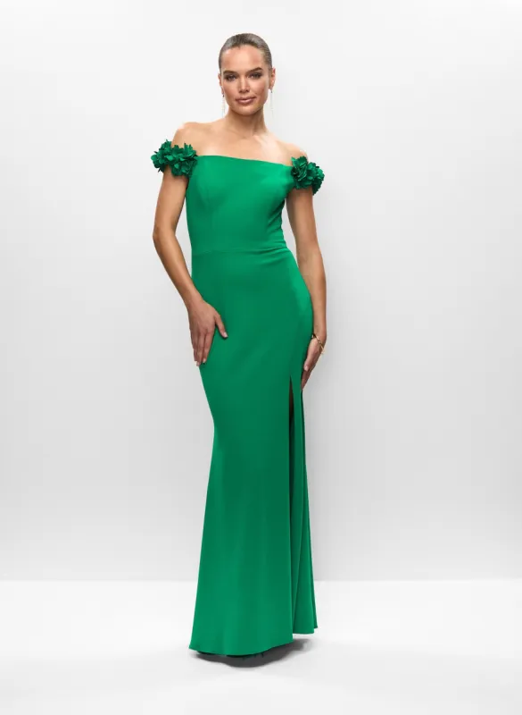 Rosette Detail Off-the-Shoulder Dress sold by Melanie Lyne